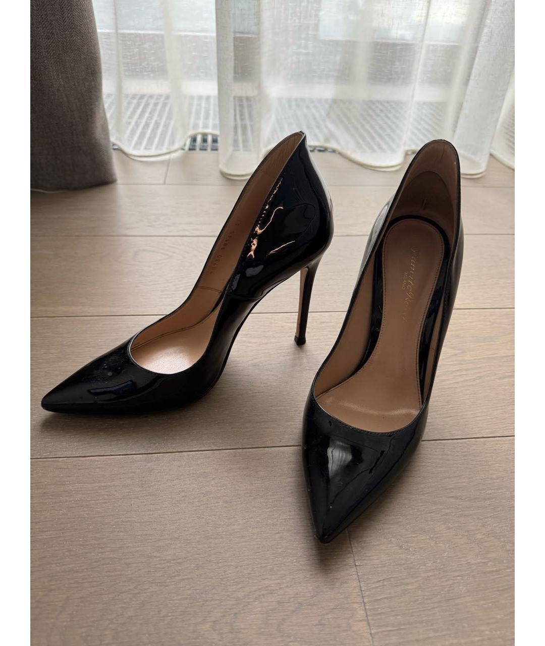 GIANVITO ROSSI Черные туфли из лакированной кожи, фото 2