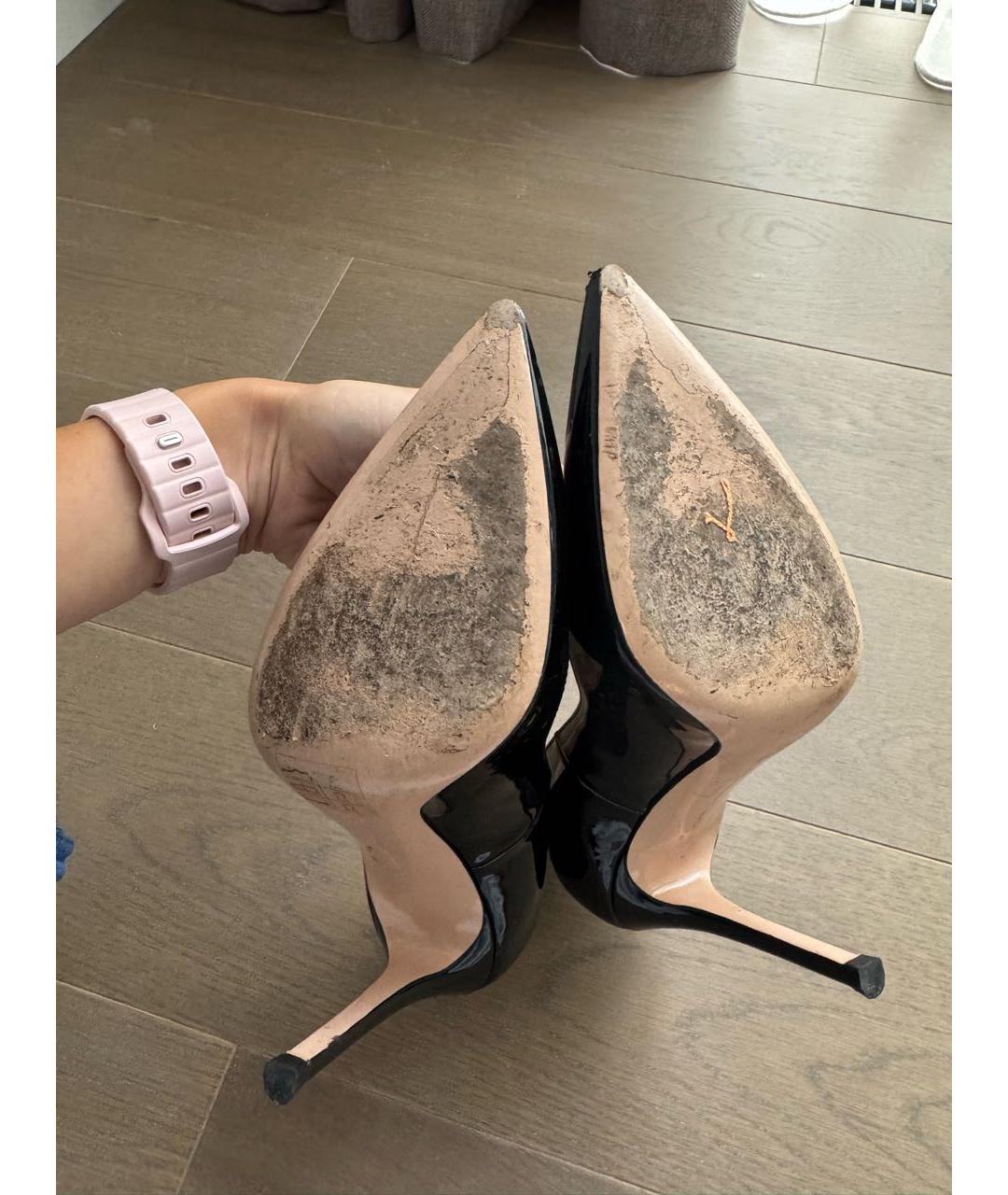 GIANVITO ROSSI Черные туфли из лакированной кожи, фото 4