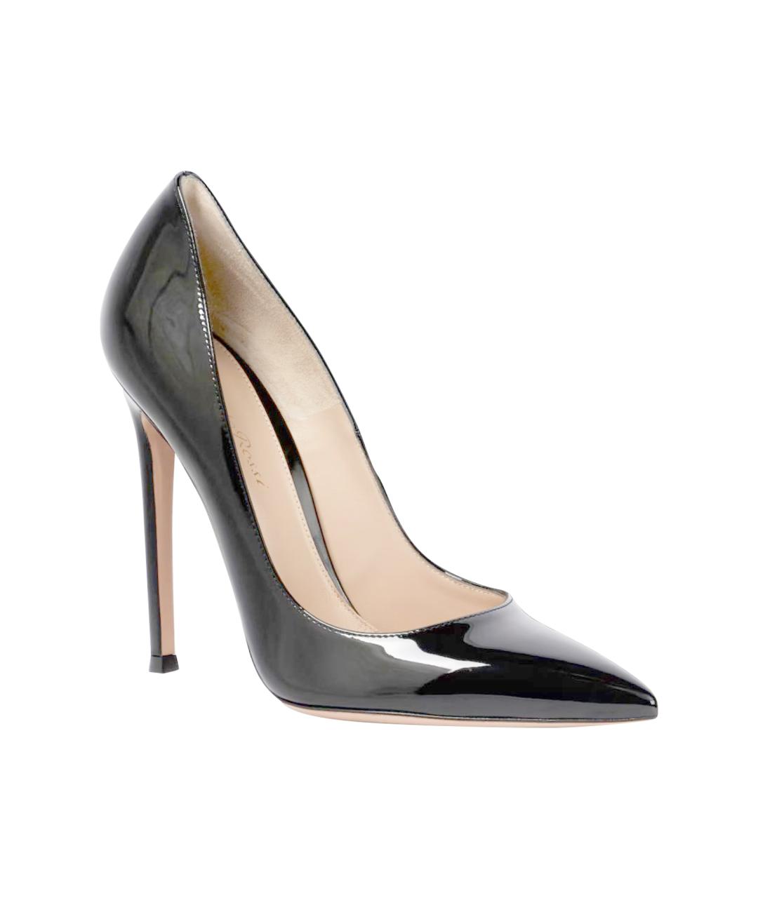 GIANVITO ROSSI Черные туфли из лакированной кожи, фото 1