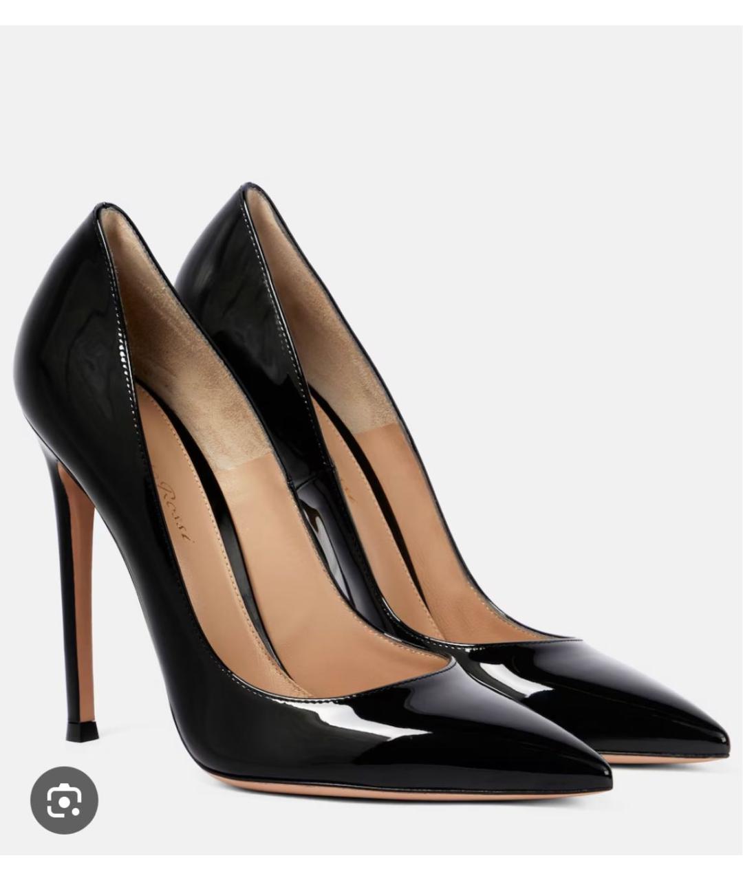 GIANVITO ROSSI Черные туфли из лакированной кожи, фото 5