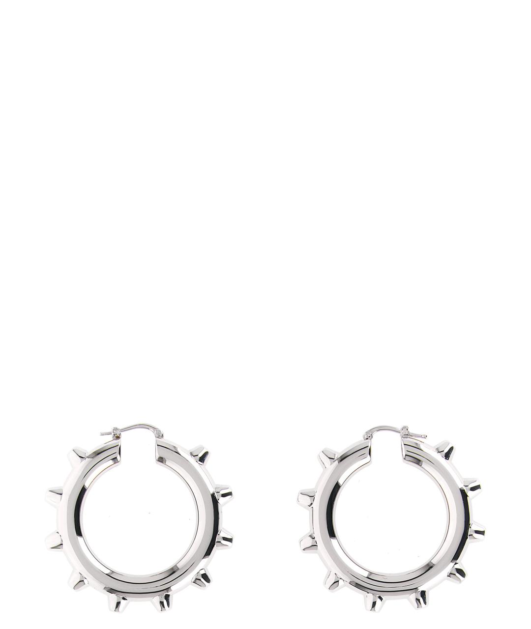 JIL SANDER Серебряные металлические серьги, фото 1