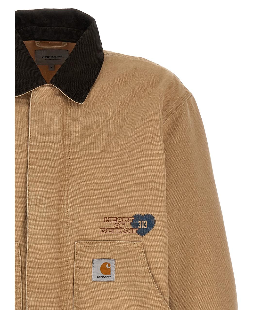 CARHARTT WIP Бежевая хлопковая куртка, фото 3