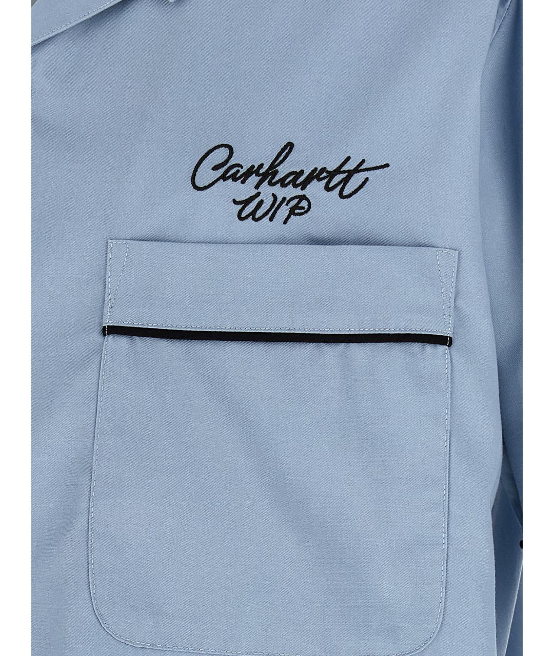CARHARTT WIP Голубая кэжуал рубашка, фото 4