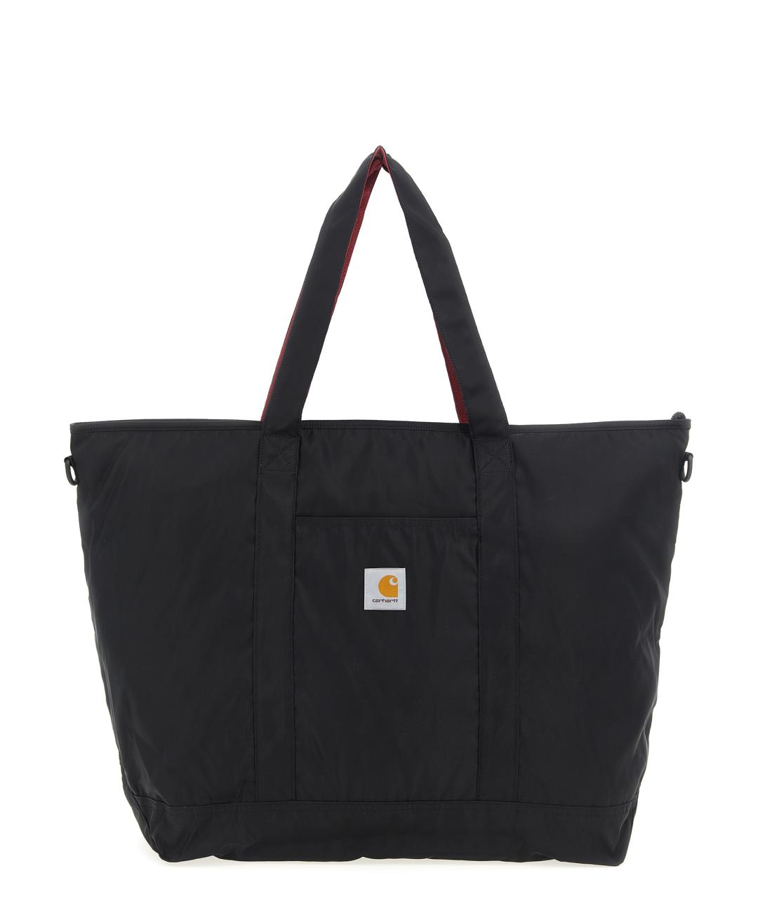 CARHARTT WIP Черная синтетическая сумка тоут, фото 1