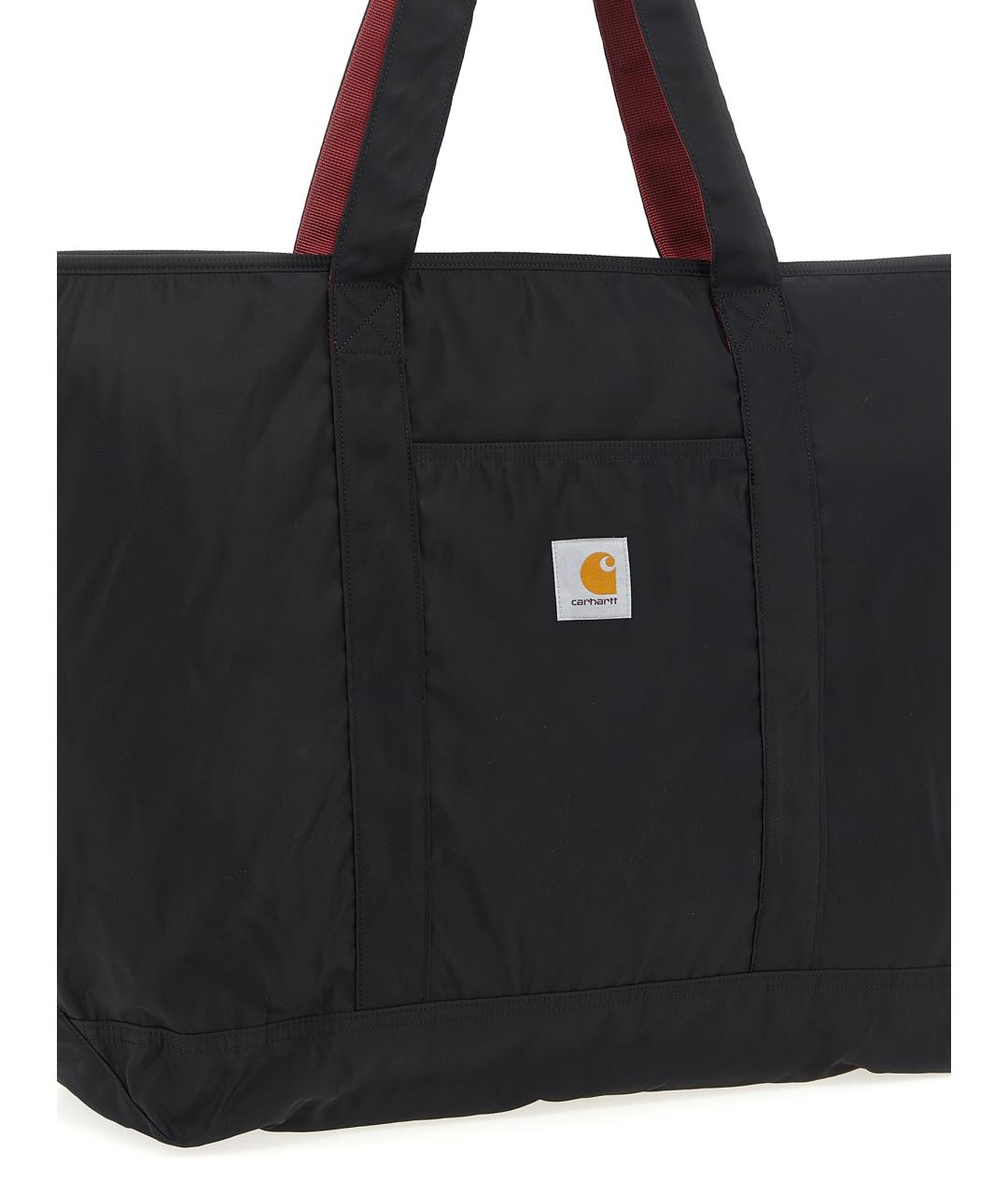 CARHARTT WIP Черная синтетическая сумка тоут, фото 3
