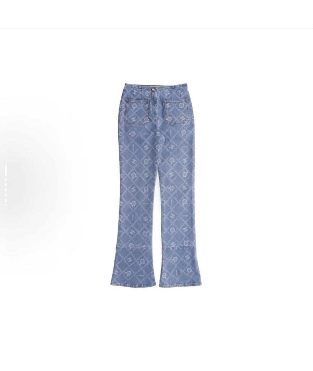 CHANEL Синие прямые джинсы, фото 3