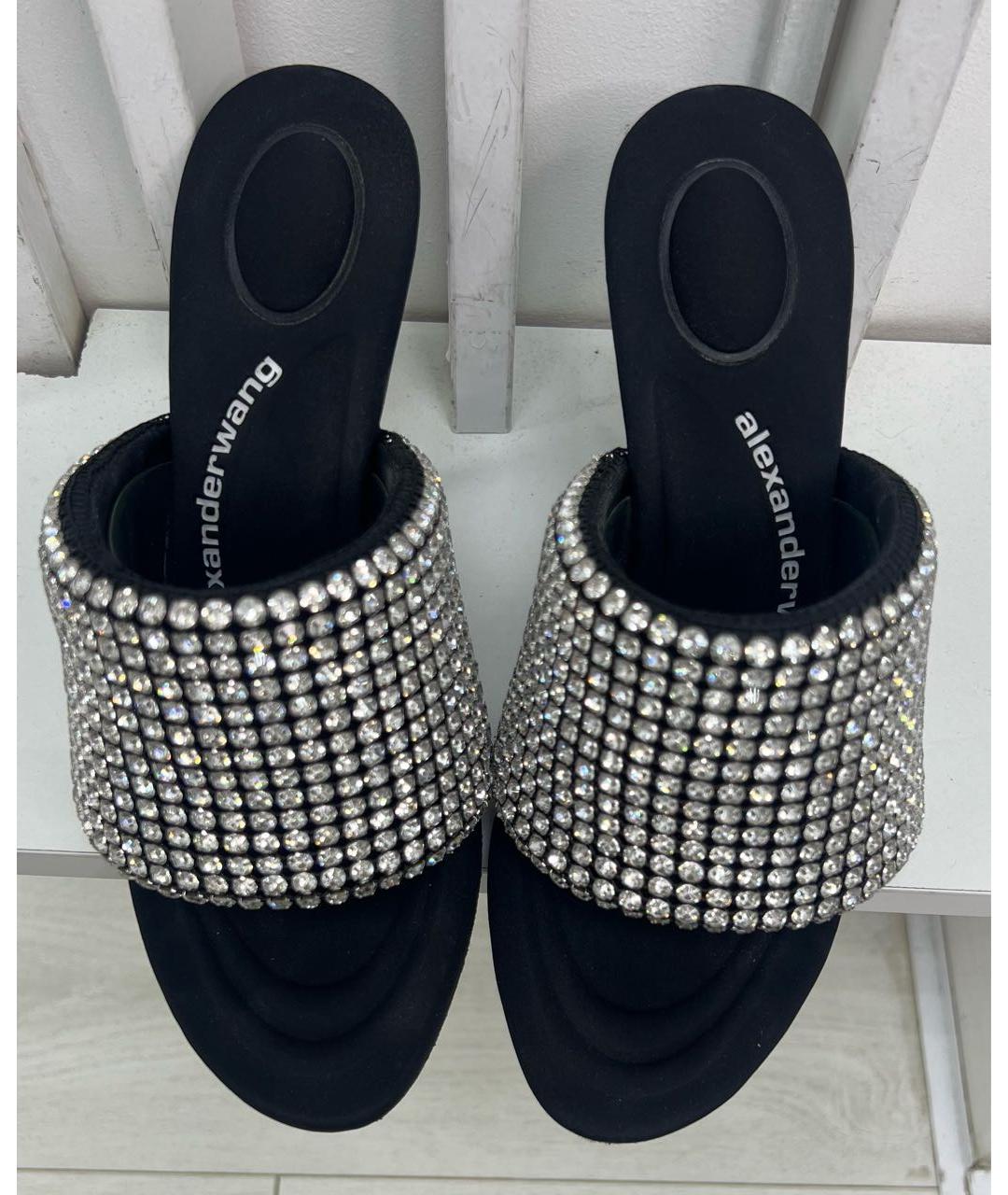 ALEXANDER WANG Черные мюли, фото 2