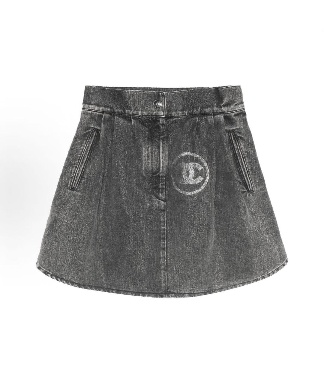 CHANEL Черная юбка мини, фото 8
