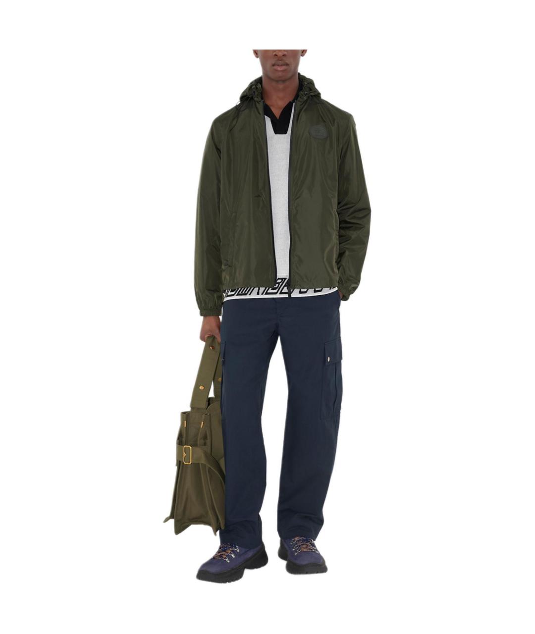 BURBERRY Зеленая куртка, фото 2