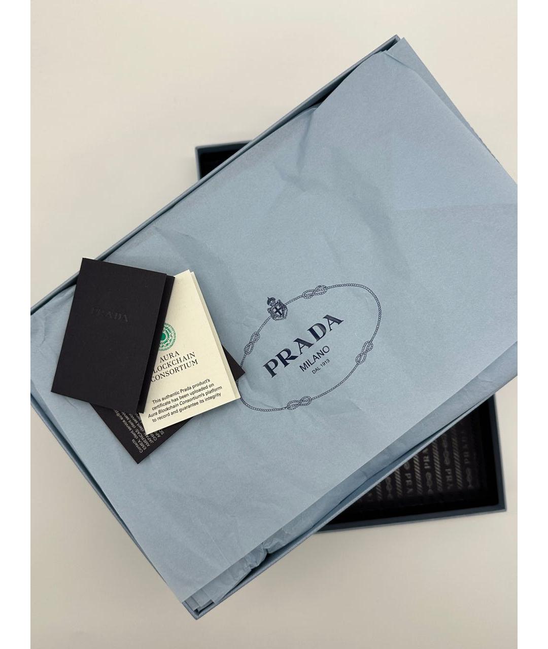 PRADA Черные кожаные мюли, фото 5