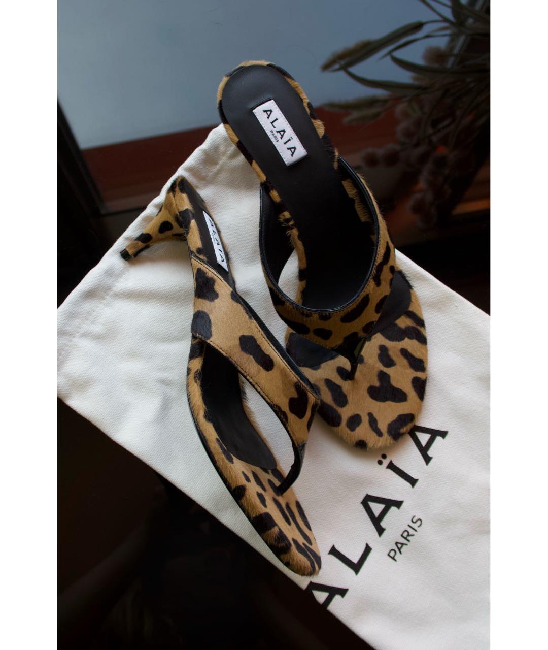 ALAIA Коричневые мюли, фото 3