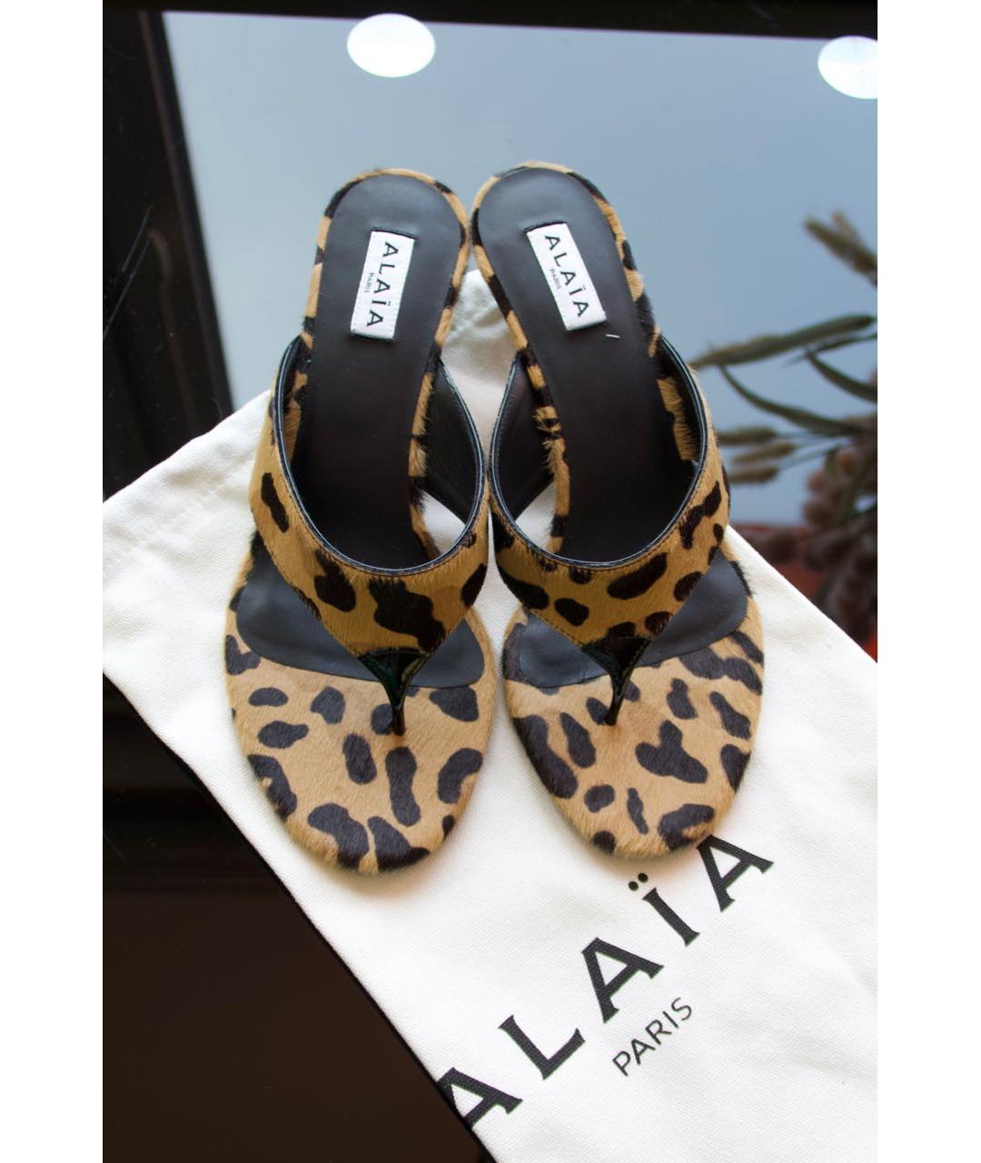 ALAIA Коричневые мюли, фото 2