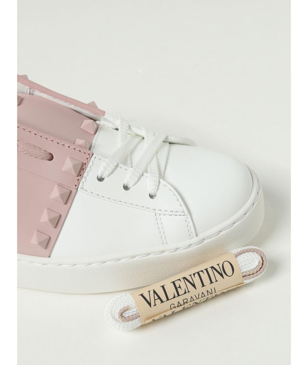 VALENTINO Белые кожаные кеды, фото 4