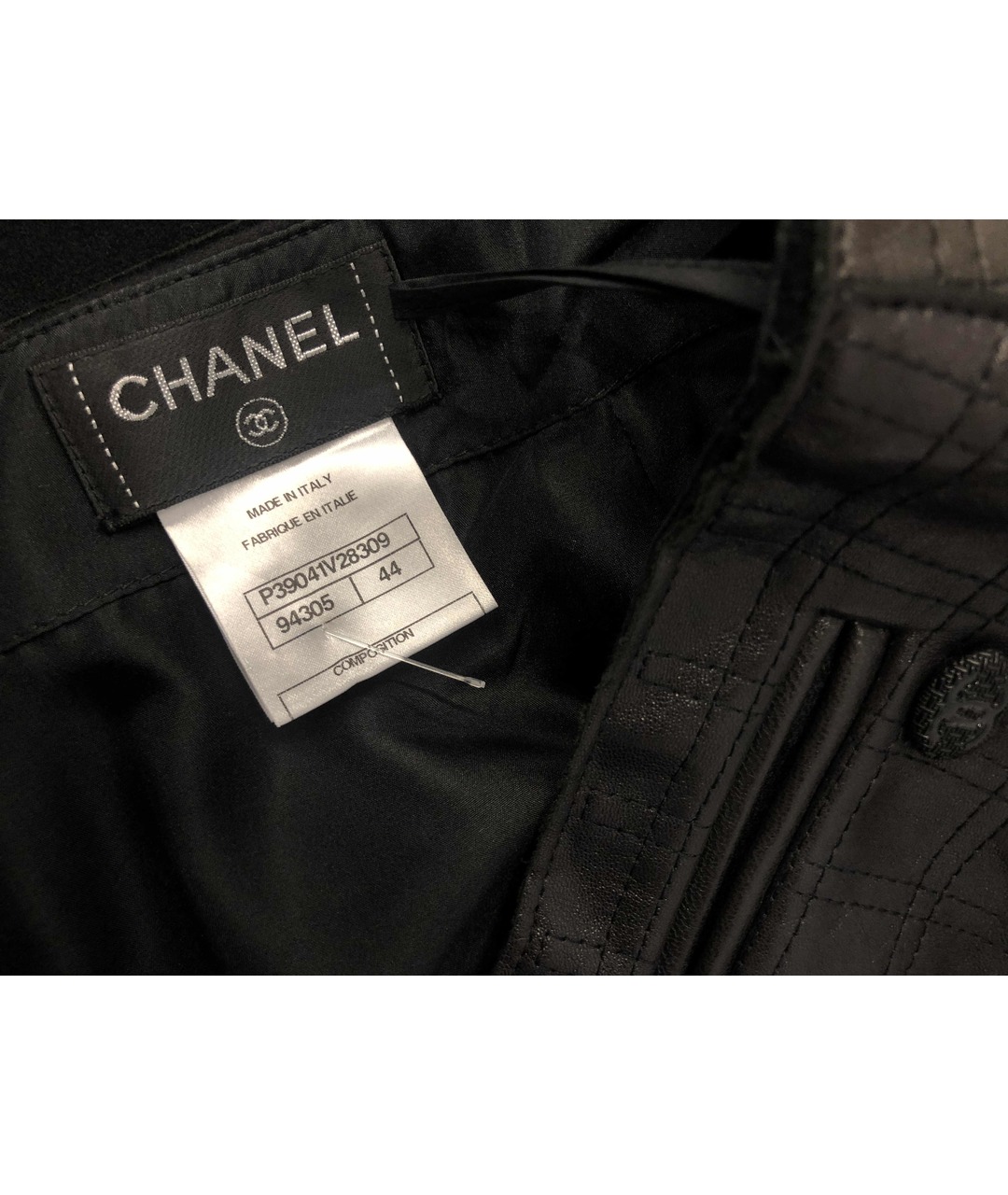 CHANEL PRE-OWNED Черная хлопковая юбка миди, фото 4