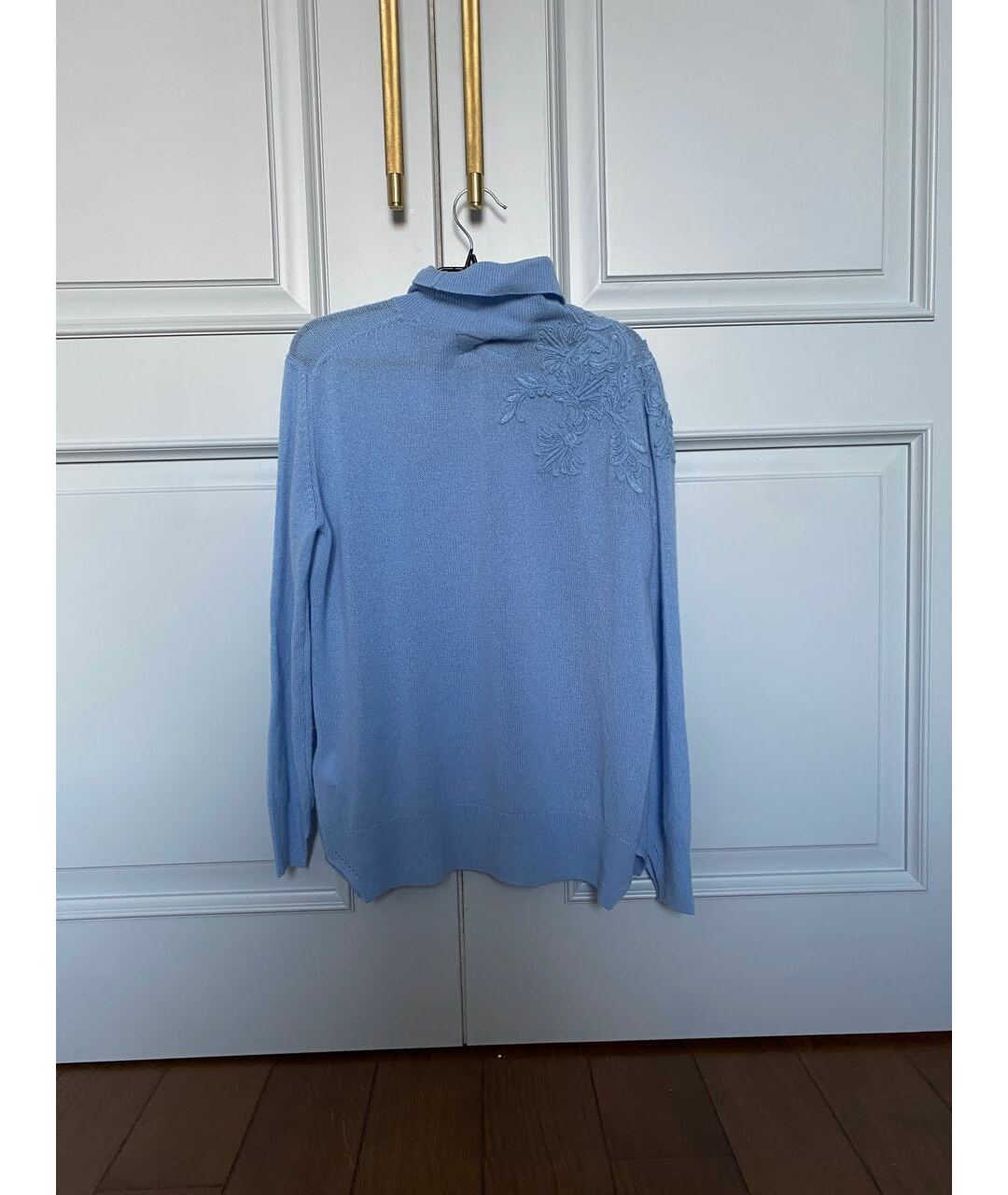 ERMANNO SCERVINO Голубой кашемировый джемпер / свитер, фото 6