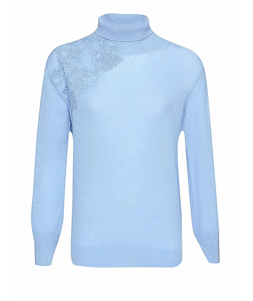 ERMANNO SCERVINO Голубой кашемировый джемпер / свитер, фото 1