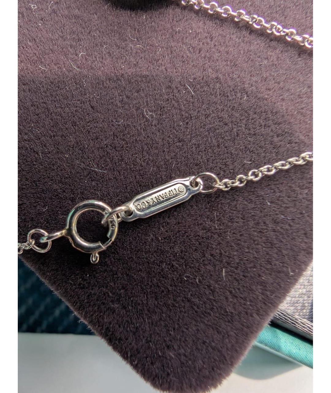 TIFFANY&CO Голубая платиновая подвеска, фото 5