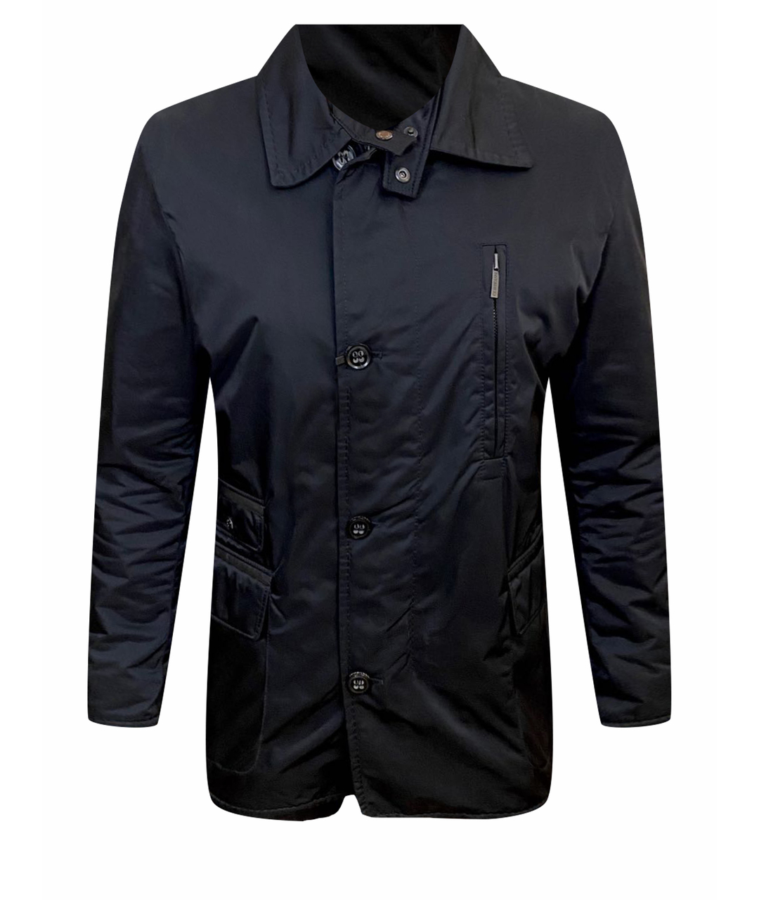 CORTIGIANI Черная полиэстеровая куртка, фото 1