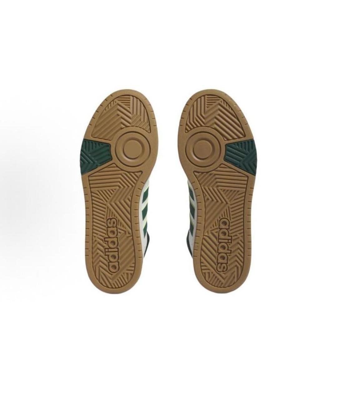 ADIDAS Белые кожаные высокие кроссовки / кеды, фото 5