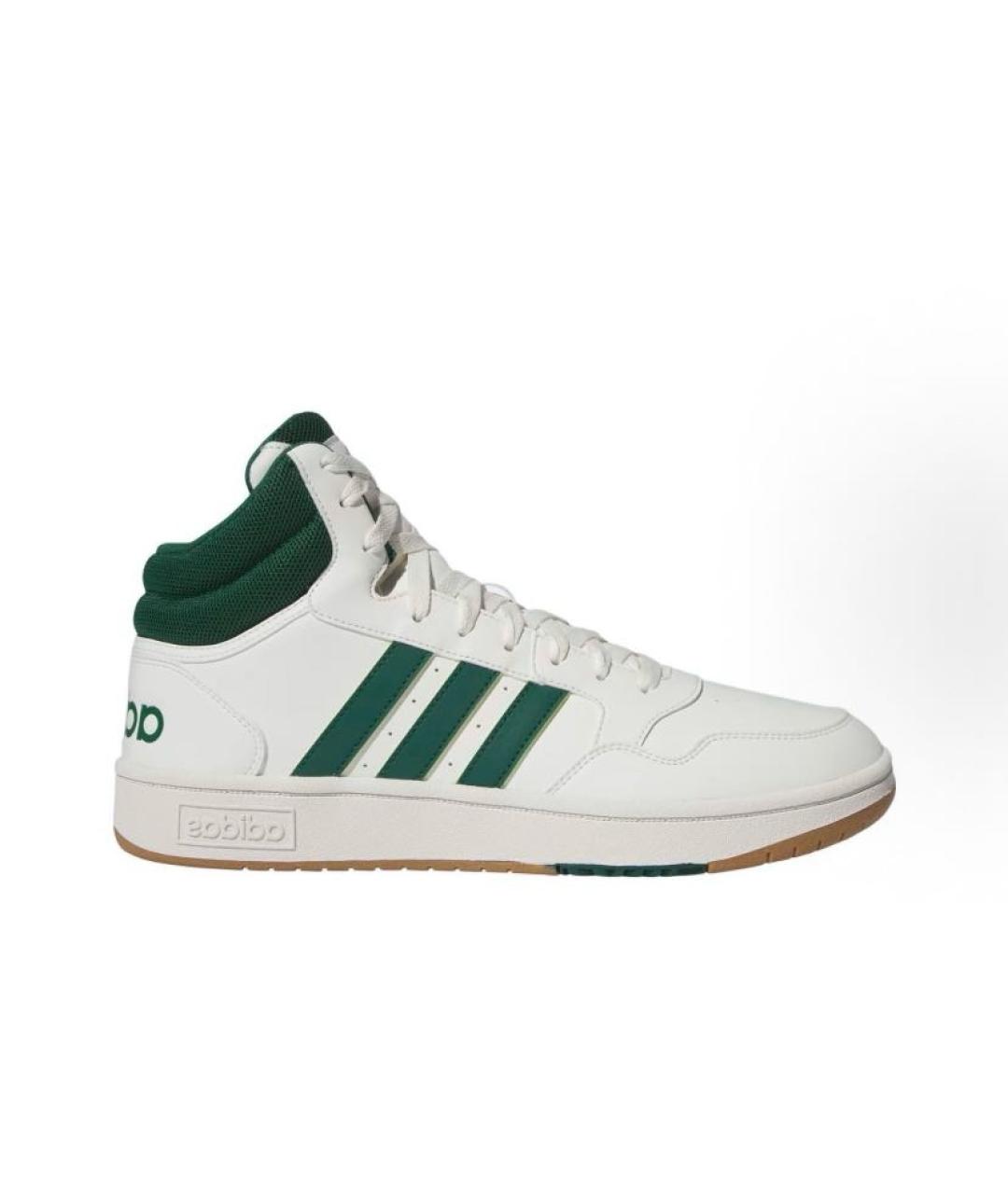 ADIDAS Белые кожаные высокие кроссовки / кеды, фото 6