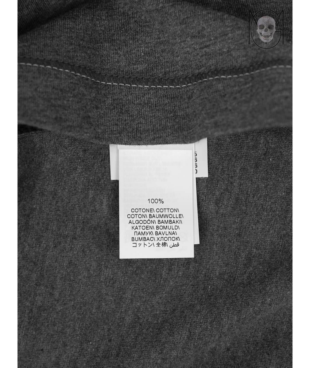 BRUNELLO CUCINELLI Антрацитовая хлопковая футболка, фото 7