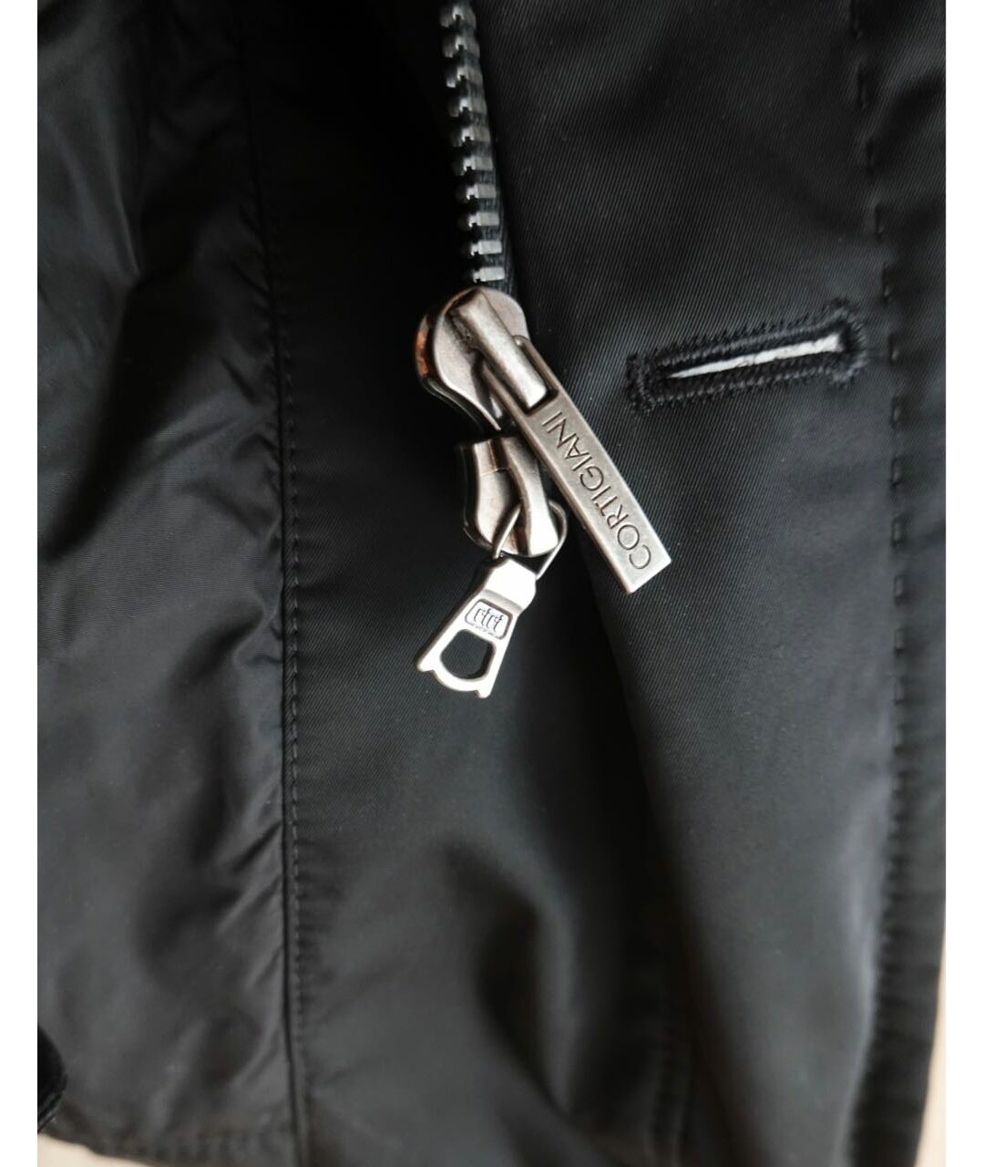 CORTIGIANI Черная полиэстеровая куртка, фото 6