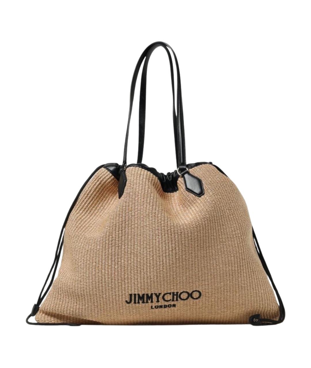 JIMMY CHOO Бежевая сумка тоут, фото 1