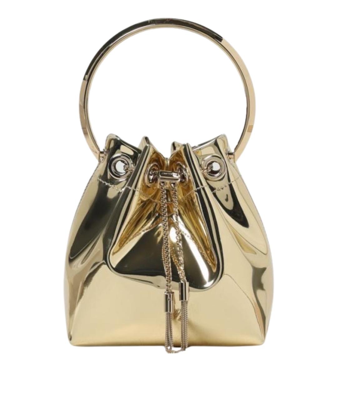 JIMMY CHOO Золотая сумка с короткими ручками, фото 1
