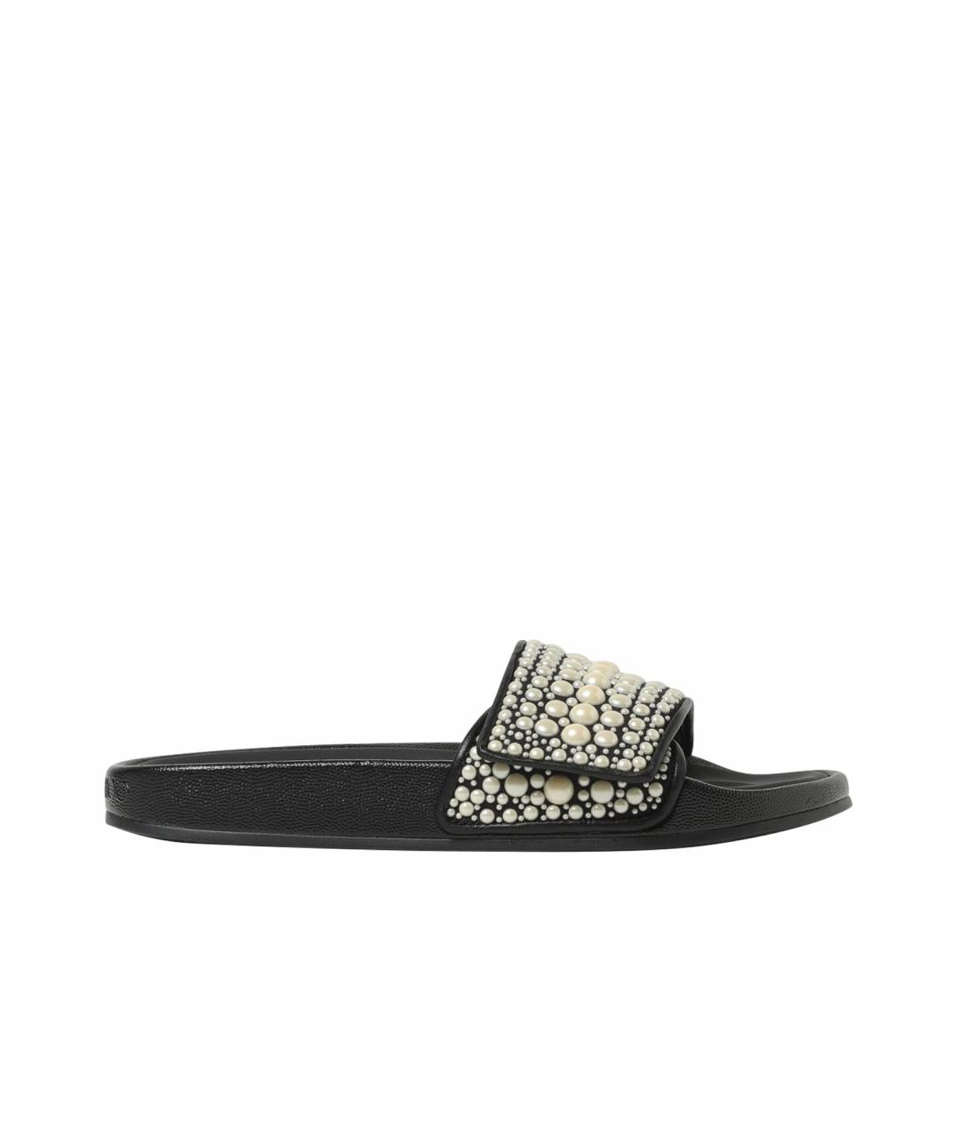 JIMMY CHOO Черные шлепанцы, фото 1