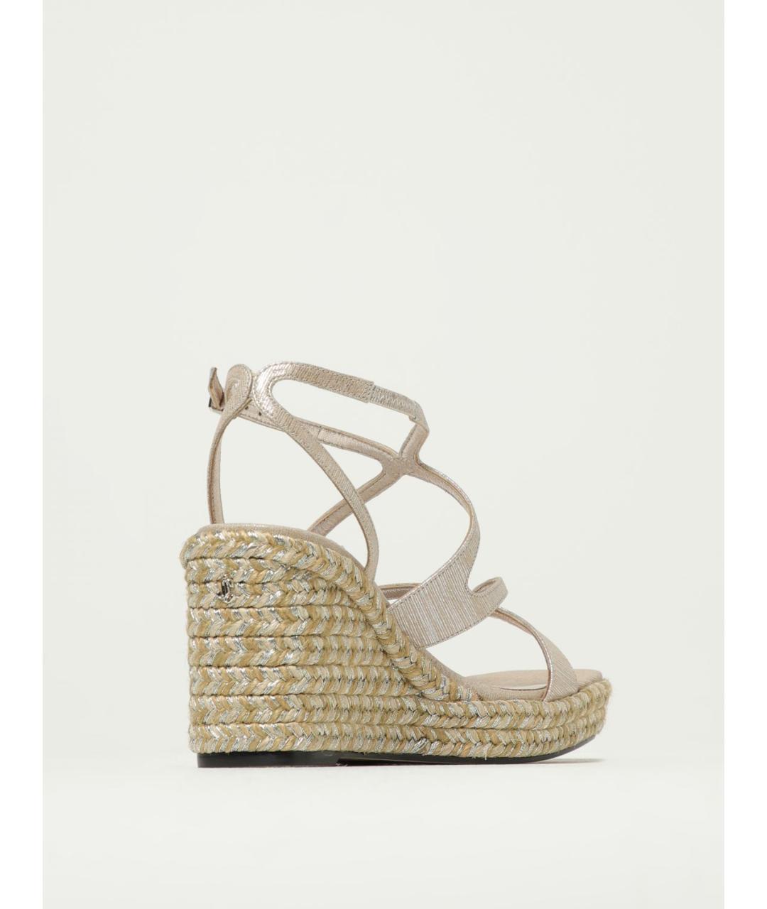 JIMMY CHOO Бежевые кожаные босоножки, фото 3