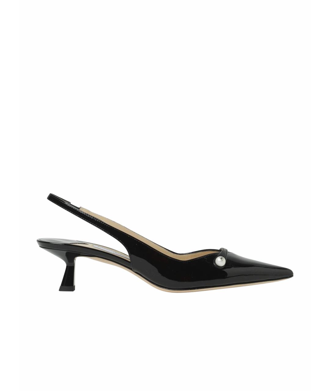 JIMMY CHOO Черные туфли из лакированной кожи, фото 1