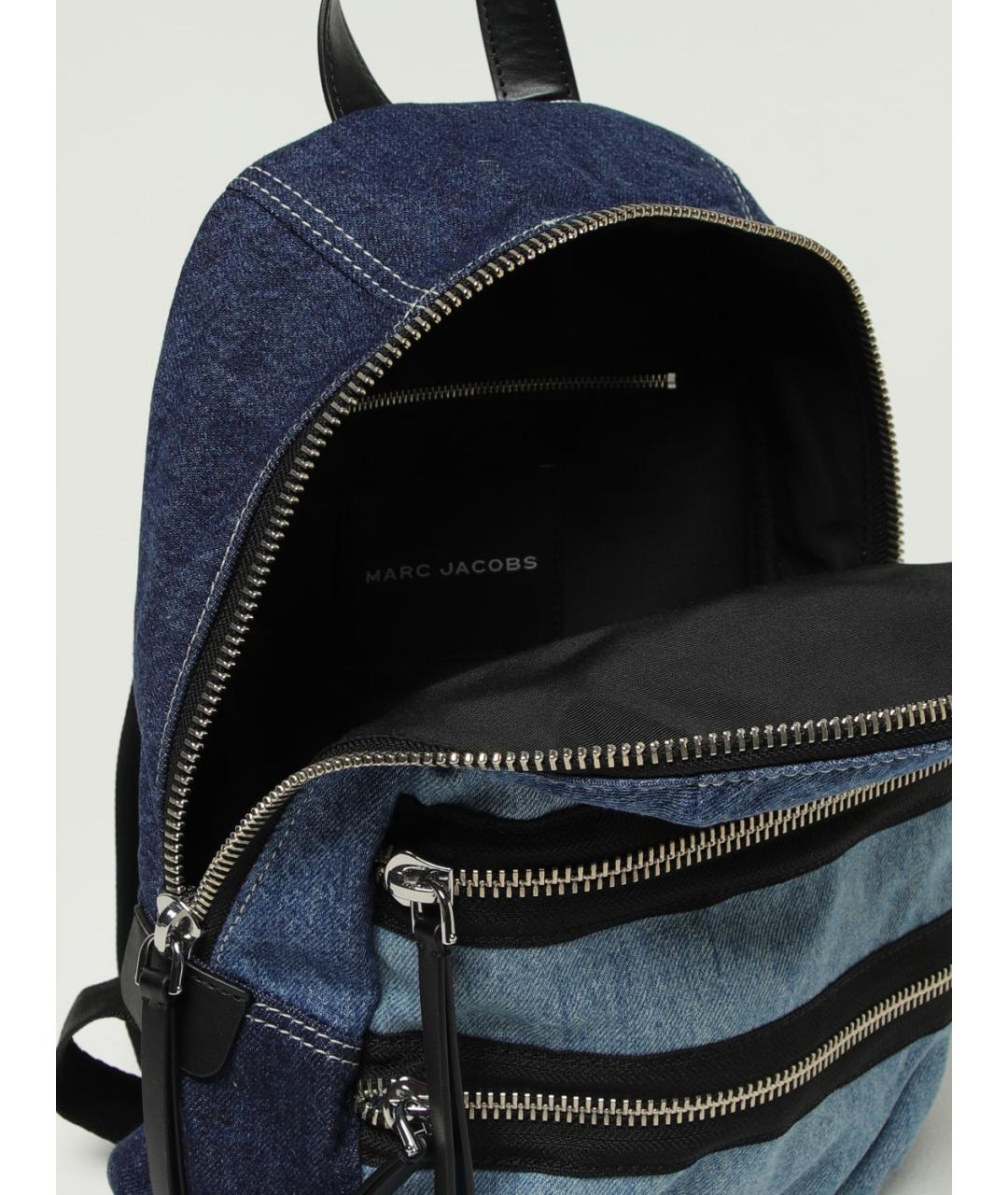 MARC JACOBS Синий хлопковый рюкзак, фото 4