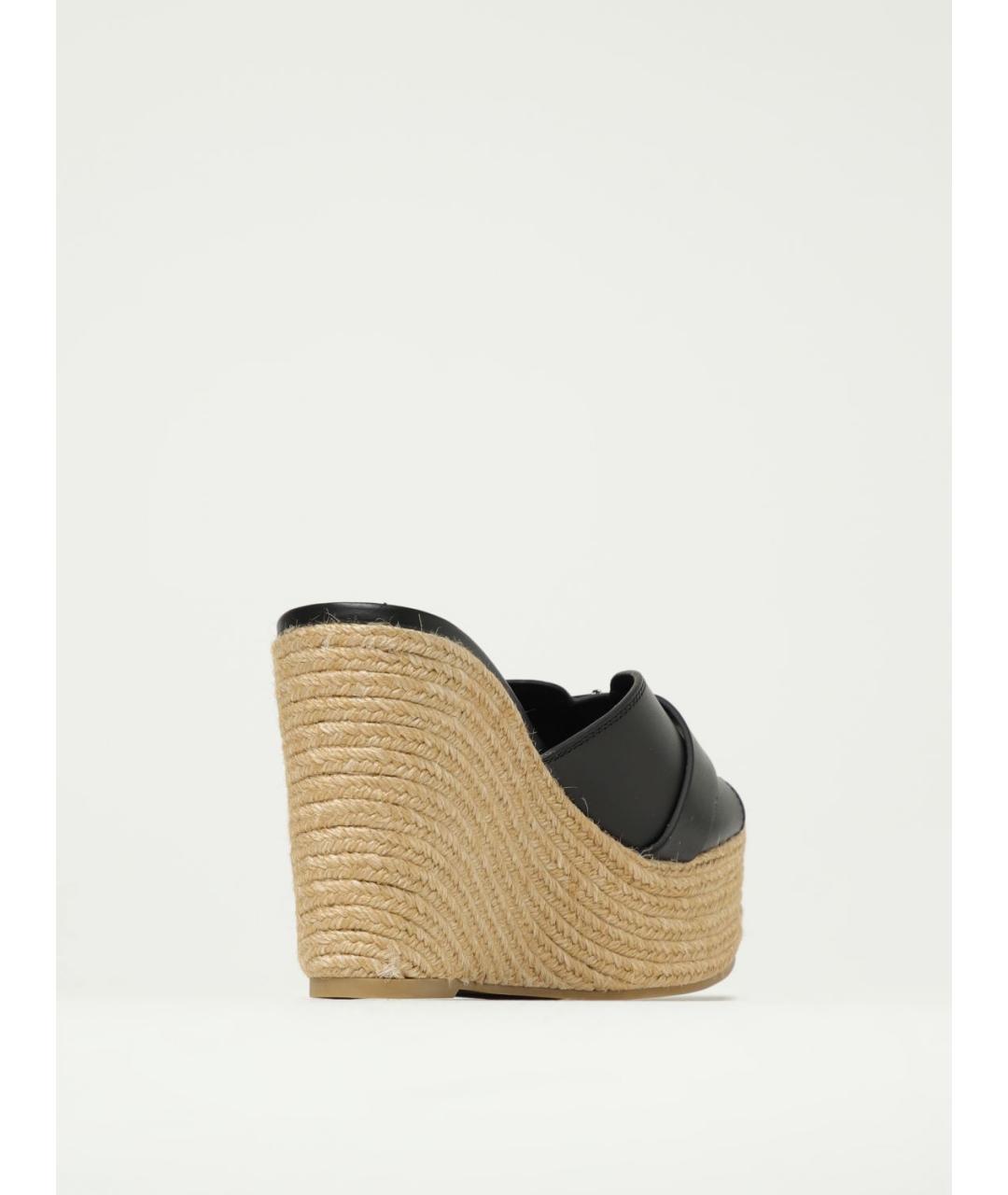 JIMMY CHOO Черные кожаные мюли, фото 3