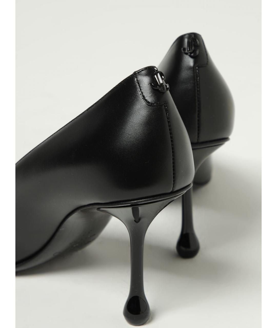 JIMMY CHOO Черные кожаные туфли, фото 4