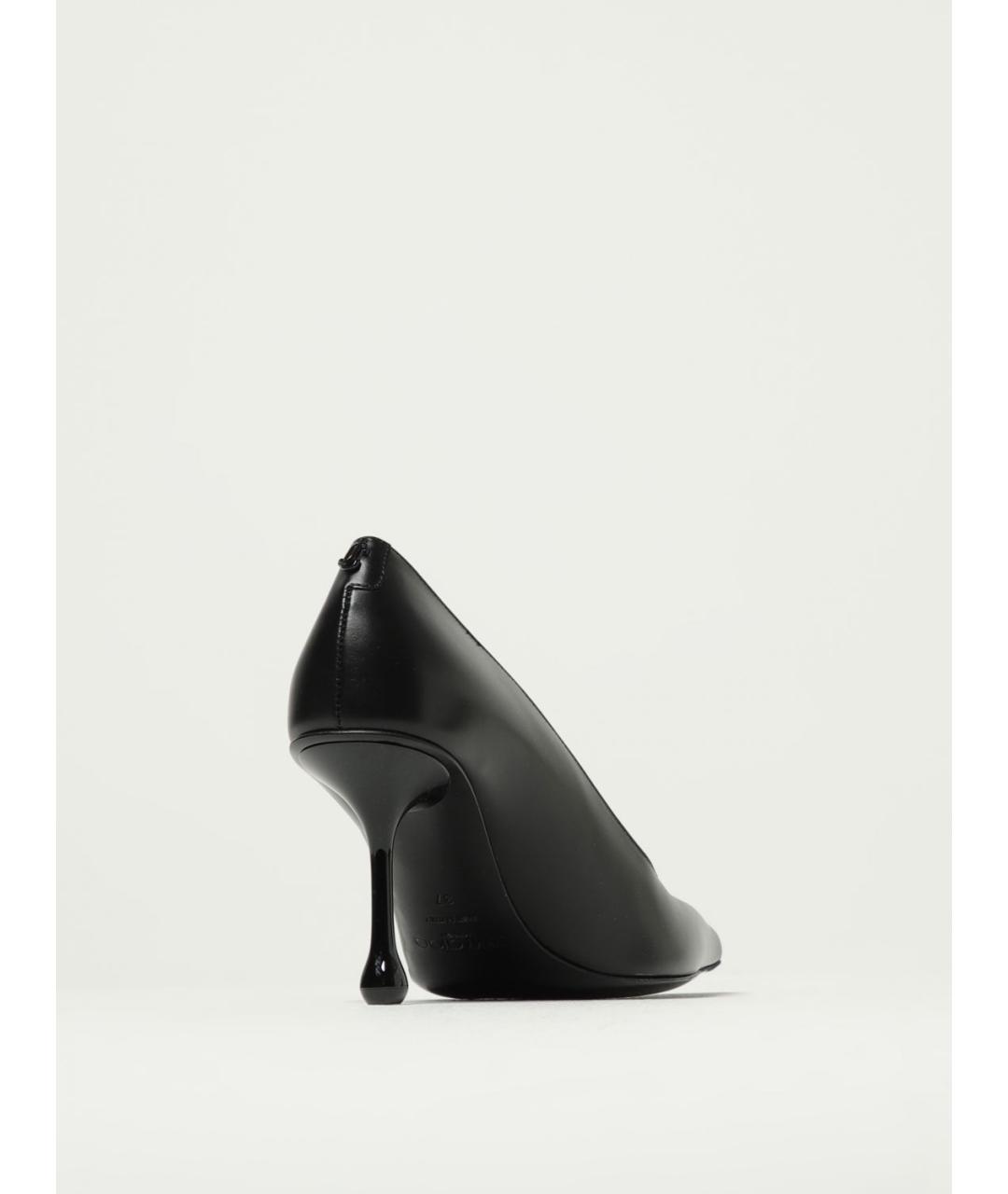 JIMMY CHOO Черные кожаные туфли, фото 3