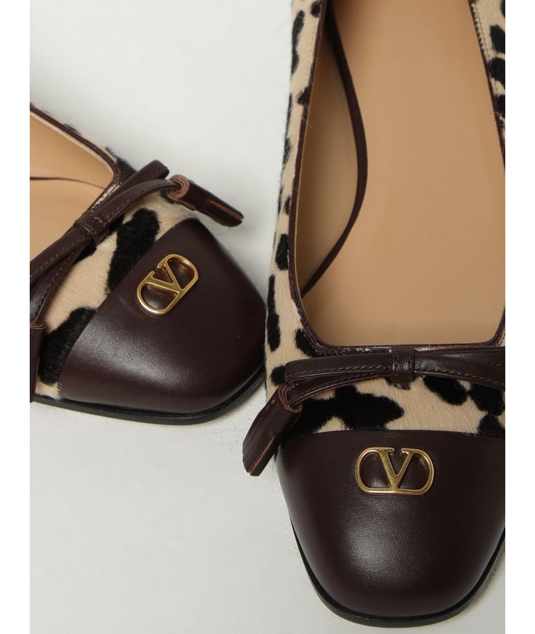 VALENTINO Мульти кожаные балетки, фото 4
