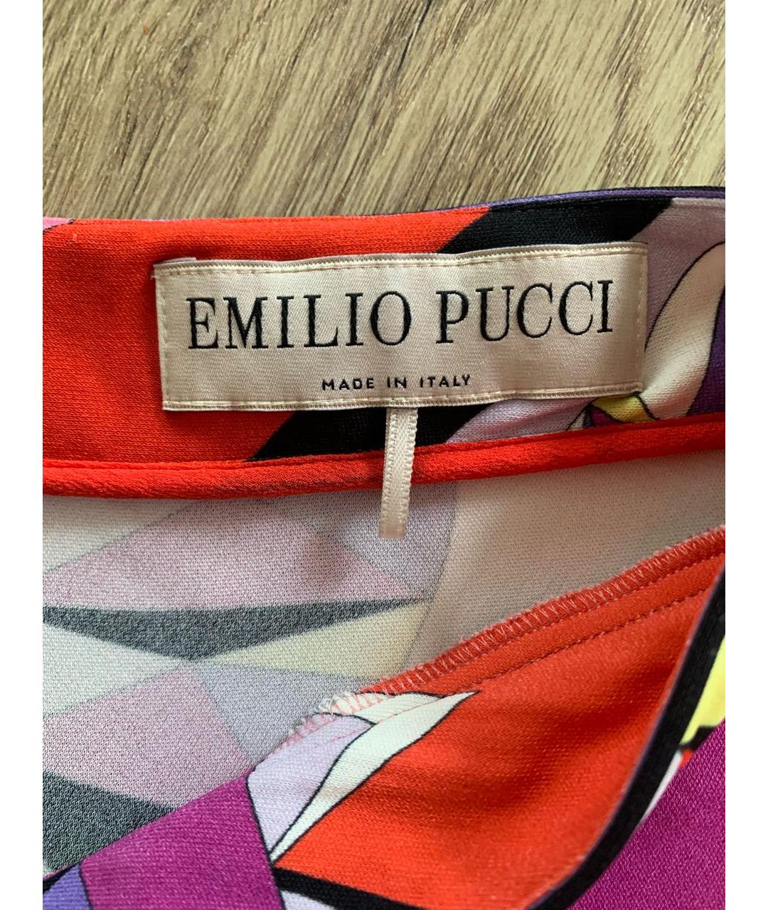 EMILIO PUCCI Мульти вискозное повседневное платье, фото 3
