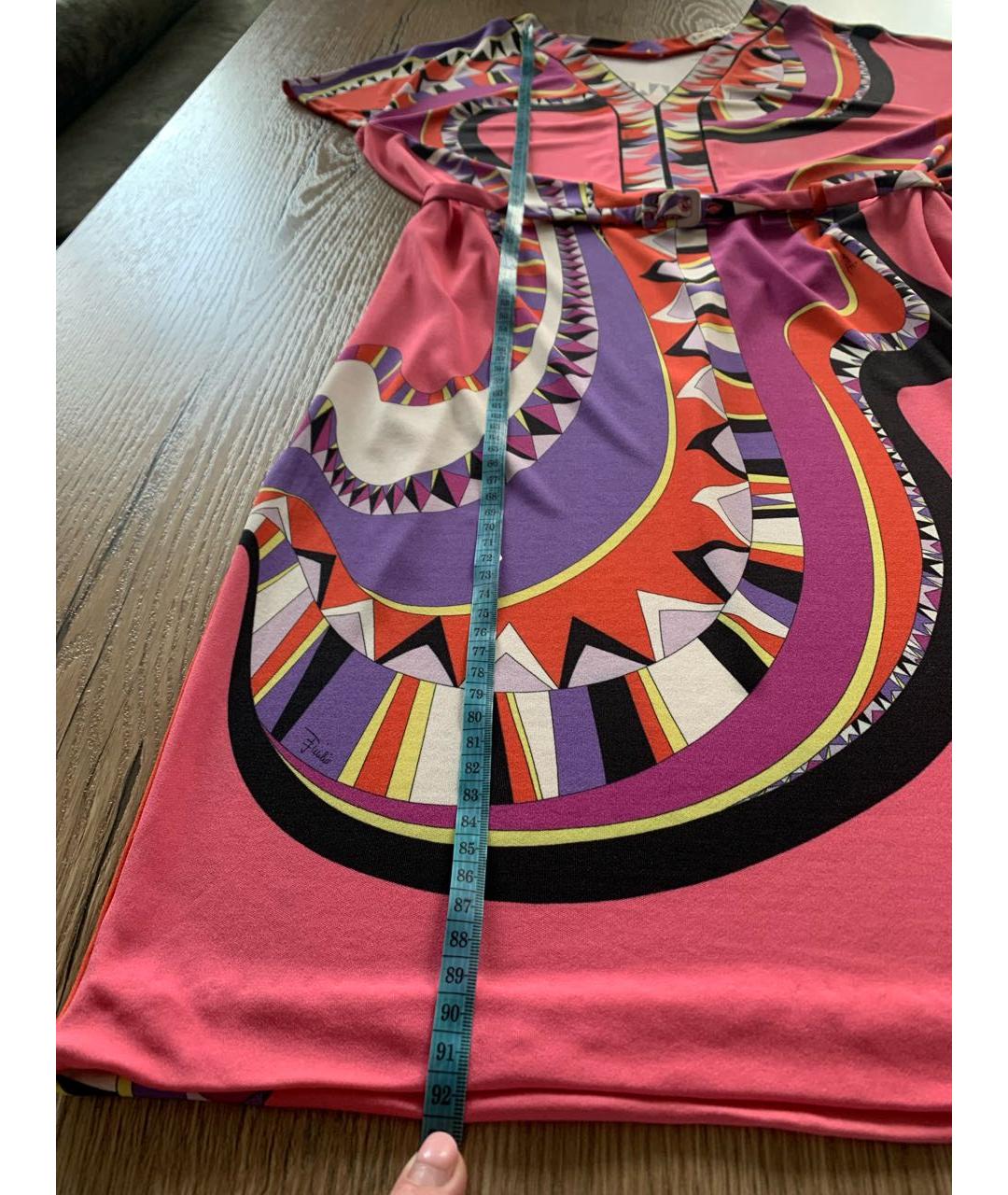 EMILIO PUCCI Мульти вискозное повседневное платье, фото 8