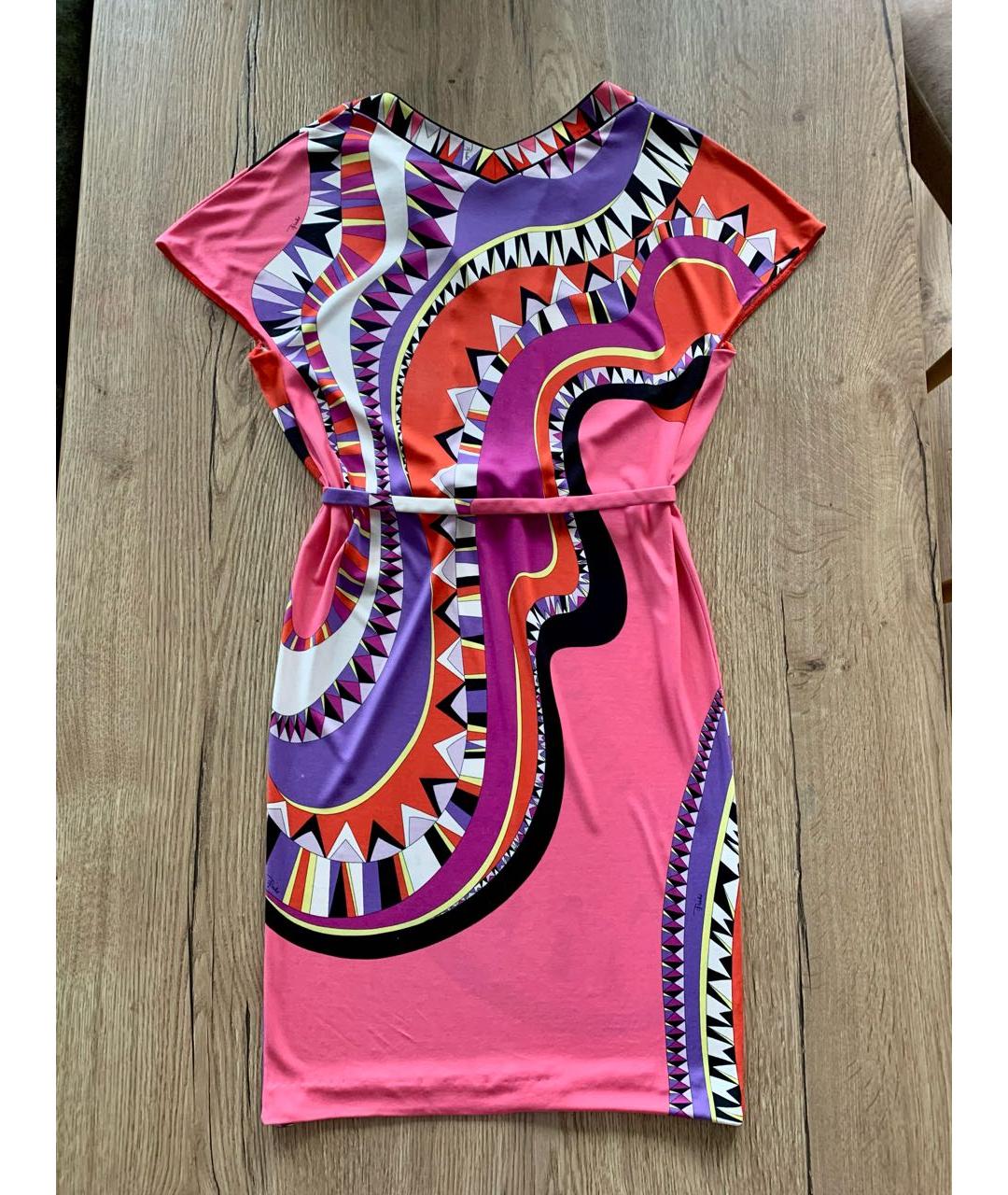 EMILIO PUCCI Мульти вискозное повседневное платье, фото 2