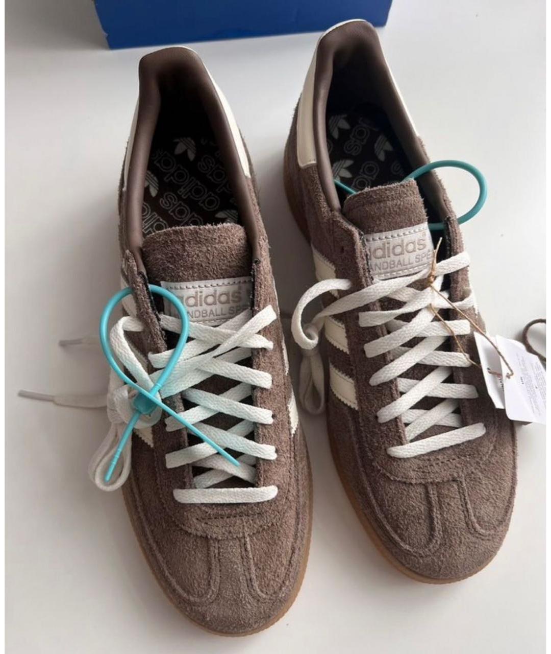 ADIDAS Коричневые замшевые кеды, фото 2