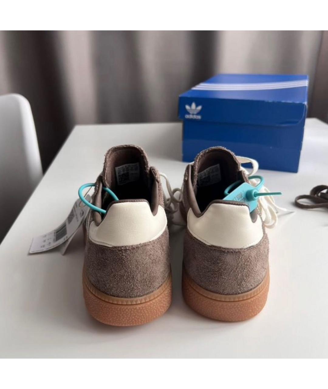 ADIDAS Коричневые замшевые кеды, фото 3