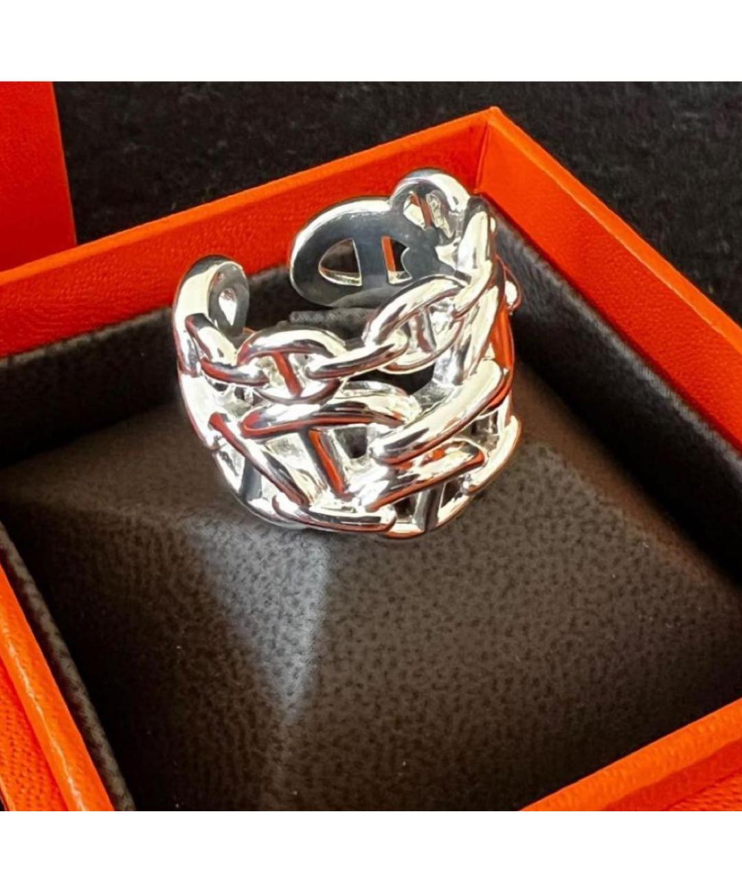 HERMES Серебряное серебряное кольцо, фото 2