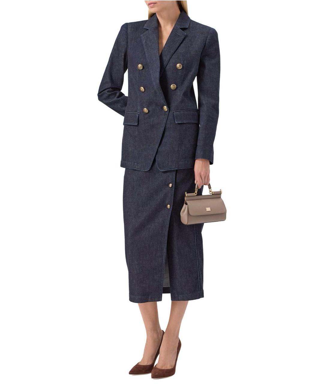 DOLCE&GABBANA Бежевая кожаная сумка с короткими ручками, фото 6