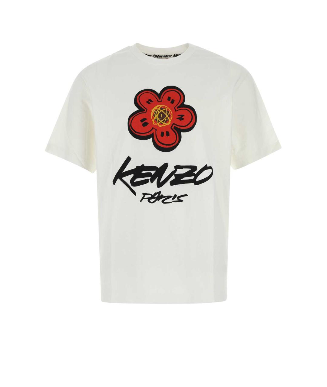 KENZO Белая хлопковая футболка, фото 1