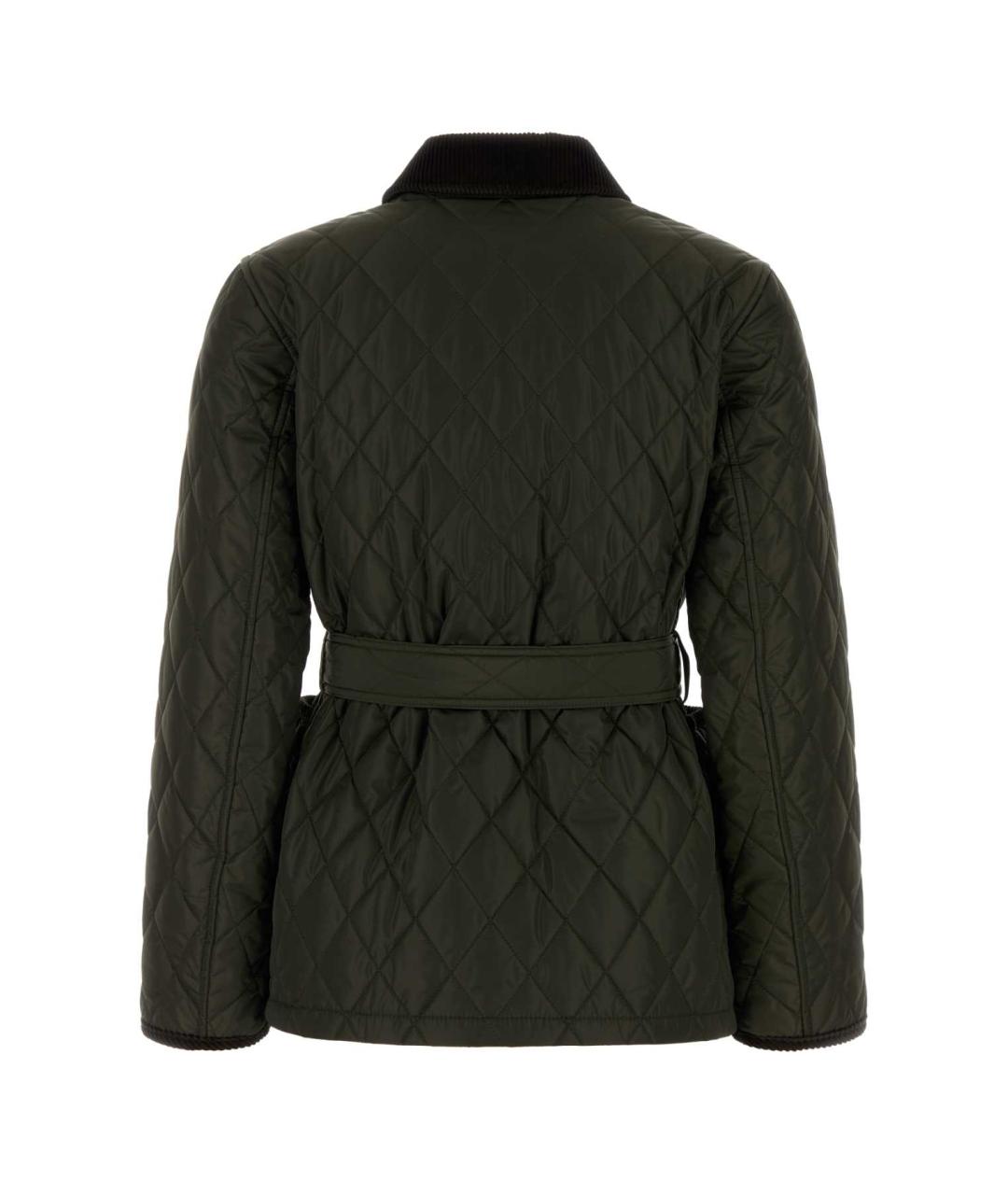 BURBERRY Зеленая полиэстеровая куртка, фото 2