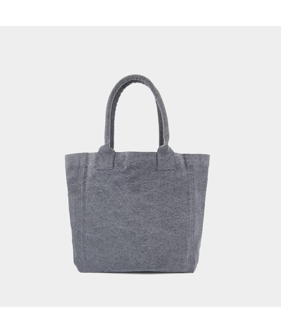 ISABEL MARANT Серая хлопковая сумка тоут, фото 3