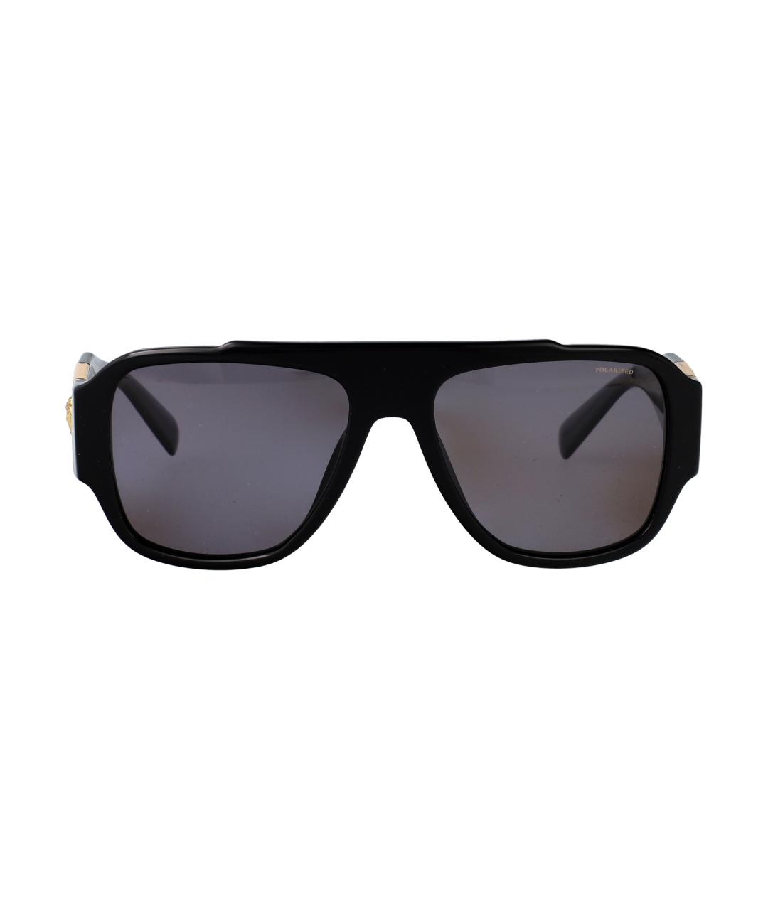 VERSACE Черные солнцезащитные очки, фото 1
