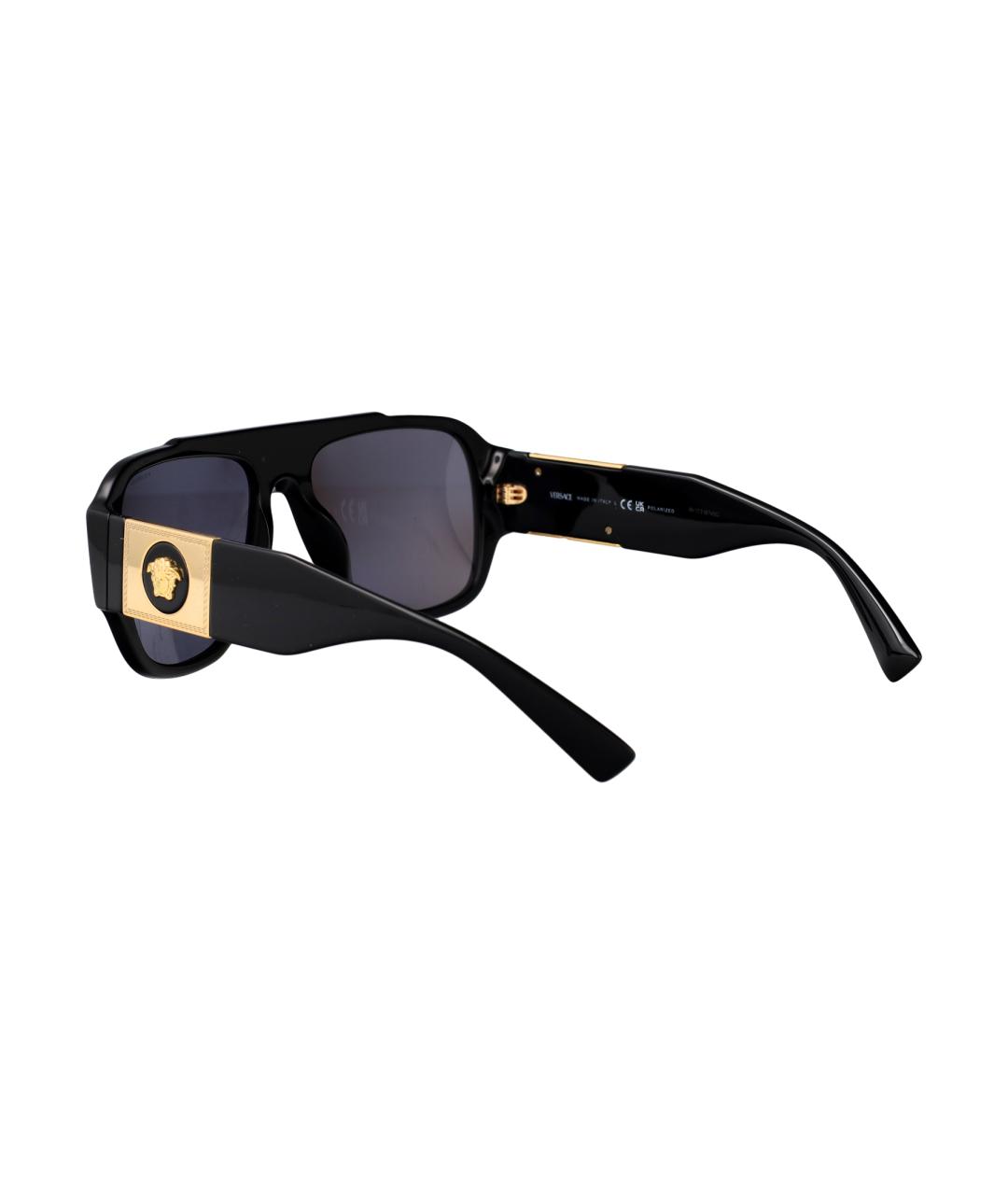 VERSACE Черные солнцезащитные очки, фото 4