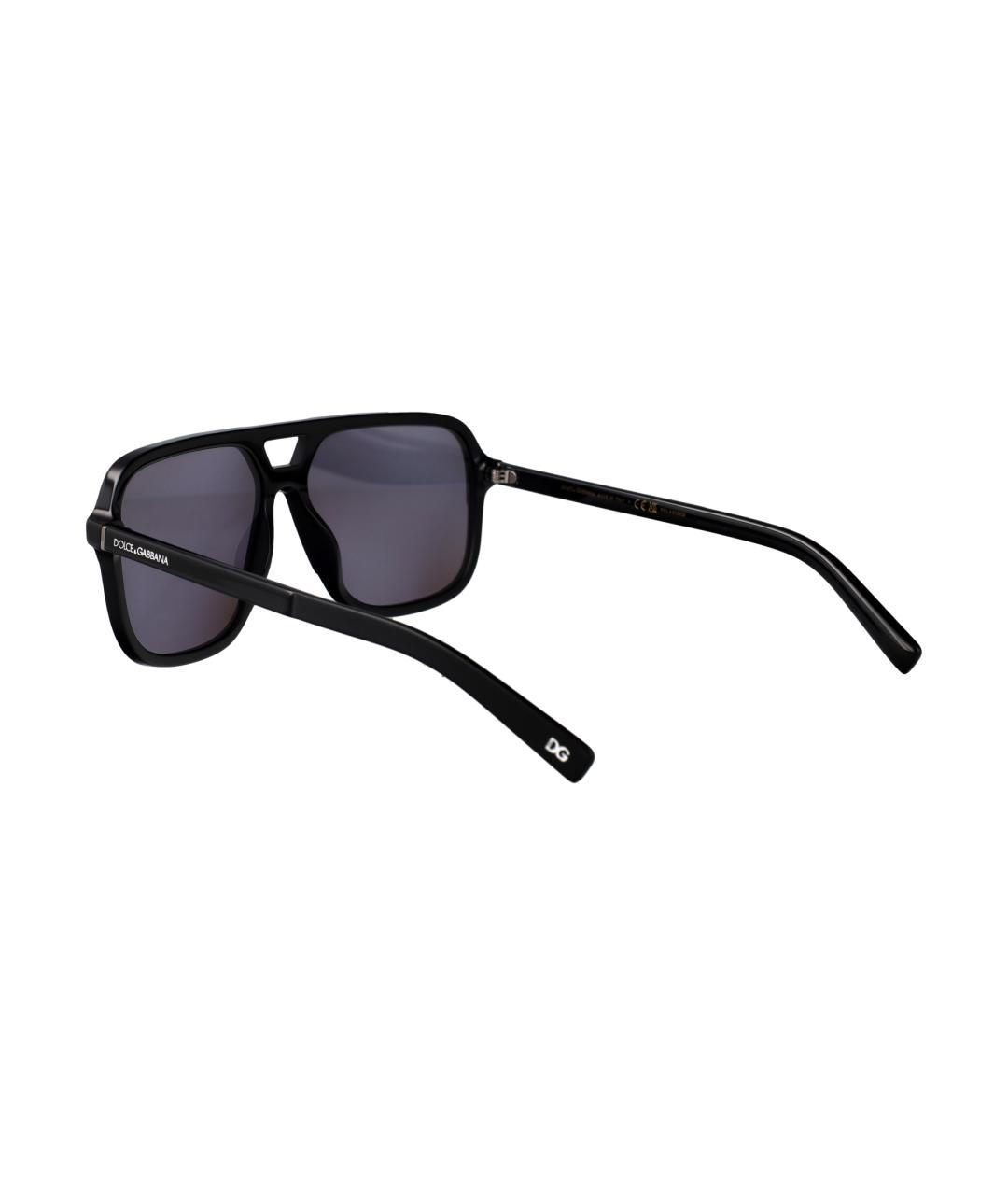 DOLCE&GABBANA Черные солнцезащитные очки, фото 4