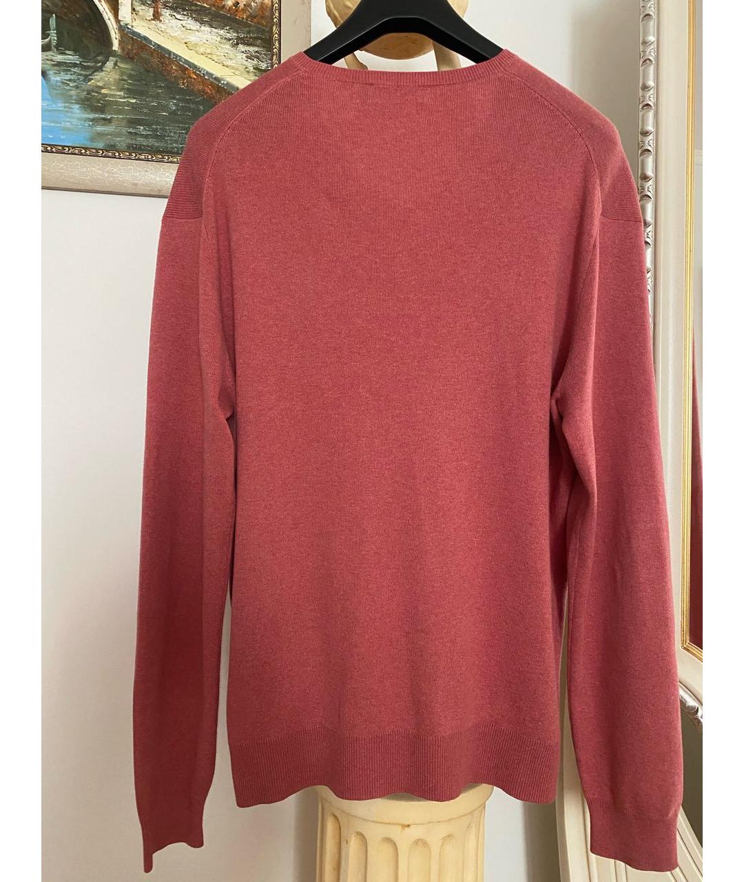 POLO RALPH LAUREN Коралловый хлопковый джемпер / свитер, фото 2
